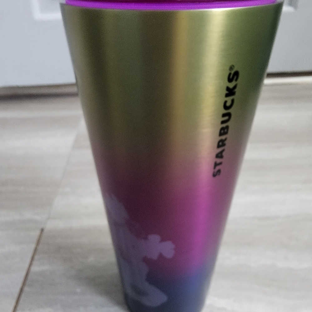 Starbucks stainless steel‎ ombre floral purple tumbler